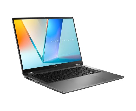 ASUS Vivobook 14 Flip TP3407SA-DS74T Intel Core Ultra 7 256V Hybrid (2-in-1) 35.6 cm (14") Touchscreen WUXGA 16 GB LPDDR5x-SDRAM 1 TB SSD Wi-Fi 7 (802.11be) Windows 11 Home Grey New Repack/Repacked Portatīvie datori