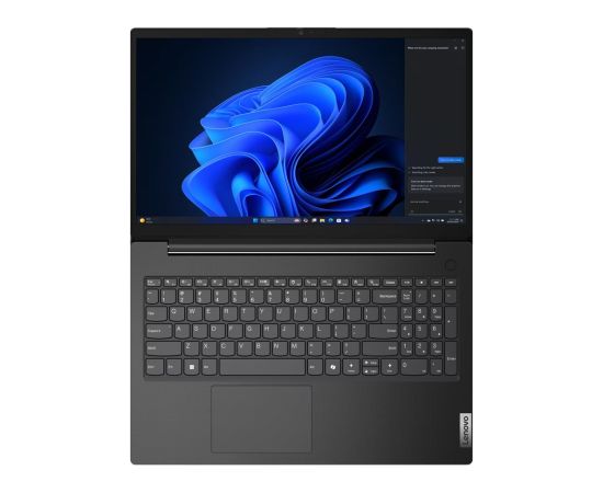 Lenovo V15 G5 IRL i3-1315U 15.6" FHD TN 250nits AG 8GB DDR5 5200 SSD512 Intel UHD Graphics LAN Cam720p 47Wh NoOS Business Black Portatīvie datori
