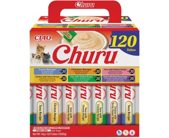 INABA CAT CHURU 120P CHICKEN&TUNE 120x14g Консервы кошек