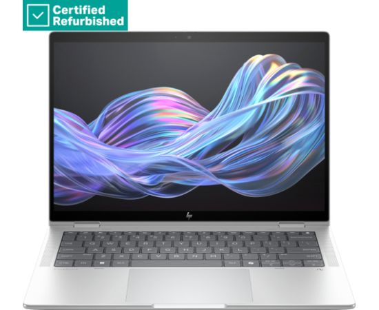 RENEW GOLD HP EliteBook X Flip G1i AI 14 - Ultra 7-258V, 32GB, 512GB SSD, 14 WUXGA AG, 5MP IR cam, FPR, UK backlit keyboard, Glacier Silver, 68Wh, Win 11 Pro, 1 years / B68RFEAR#ABU Atjaunoti portatīvie datori