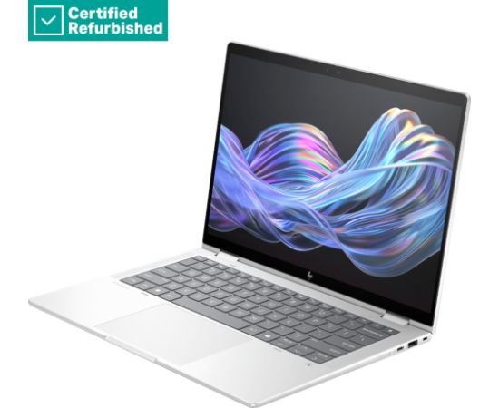 RENEW GOLD HP EliteBook X Flip G1i AI 14 - Ultra 7-258V, 32GB, 512GB SSD, 14 WUXGA AG, 5MP IR cam, FPR, UK backlit keyboard, Glacier Silver, 68Wh, Win 11 Pro, 1 years / B68RFEAR#ABU Atjaunoti portatīvie datori