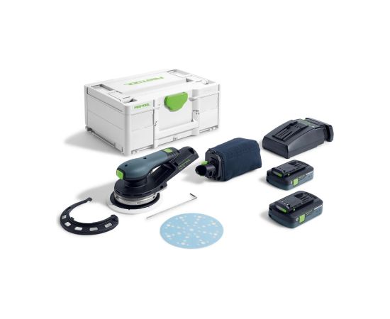 Ekscentra slīpmašīna Festool ETSC 2 150 4,0 I-Plus; 18 V; 2x4,0 Ah akum. Шлифовальные станки