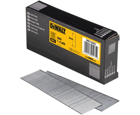 Naglas DeWalt DNBT1838GZ; 1,25x38 mm; 5000 gab. Naglas