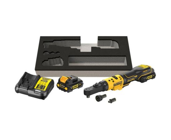 Akumulatora sprūdrats DeWalt DCF500L2G-QW; 12 V; 1/4''-3/8''; 75 Nm; 2x3,0 Ah akum. Trieciena uzgriežņu pistoles ar akumulatoru