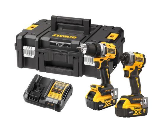 Instrumentu komplekts DeWalt DCK2051P2T-QW (DCD800 + DCF850); 18 V; 2x5,0 Ah akum. Наборы электроинструментов