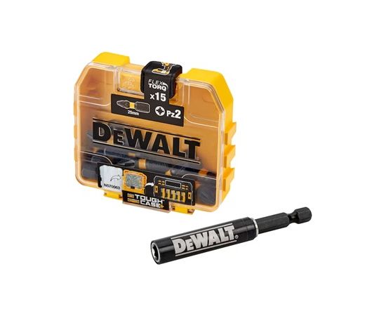 Skrūvgriežu uzgaļu komplekts DeWalt DT70618T-QZ; PZ2; 15 gab. + Magnētisks turētājs Аксессуары для дрелей