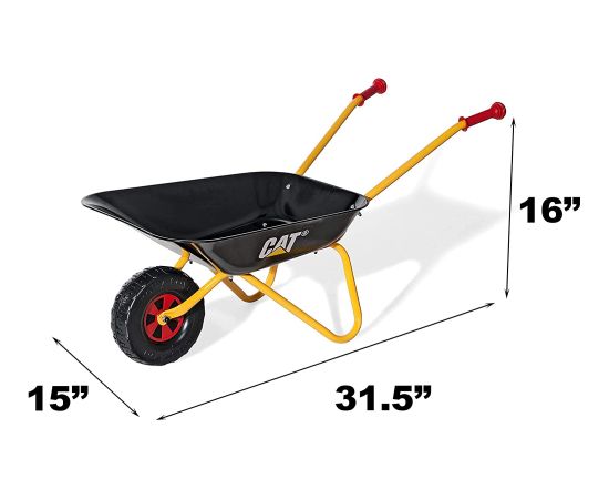 Rolly Toys Тачка металлическая rollyMetallschubkarre CAT 80x38x41 cm 271818 от 2.5 лет Германия Новости - Детские товары