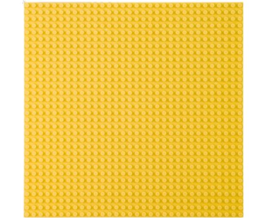 Leantoys Płyta Plansza Konstrukcyjna Do Klocków Budowania Żółta 25,5x25,5 cm Машины и аксессуары