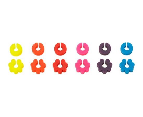 GLĀŽU MARĶIERI 12GAB., ASORTĒTI, SILIKONS, Lurch Bāra piederumi