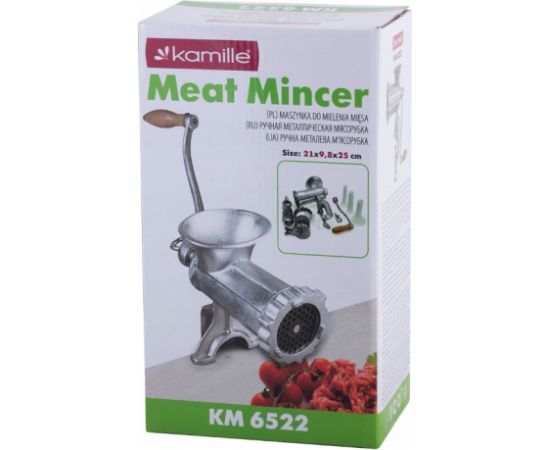 Manuālā gaļas maļamā mašīna, 6522, KAMILLE Gaļas maļamās mašīnas
