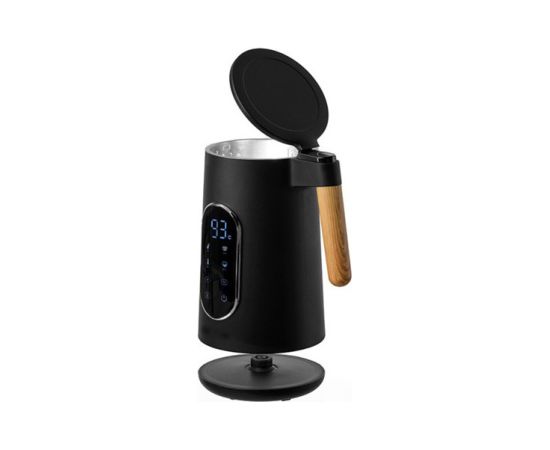 Elektriskā tējkanna no stikla 1,7 l (melna), 2200 W, 1714, KAMILLE Tējkannas (elektriskās)
