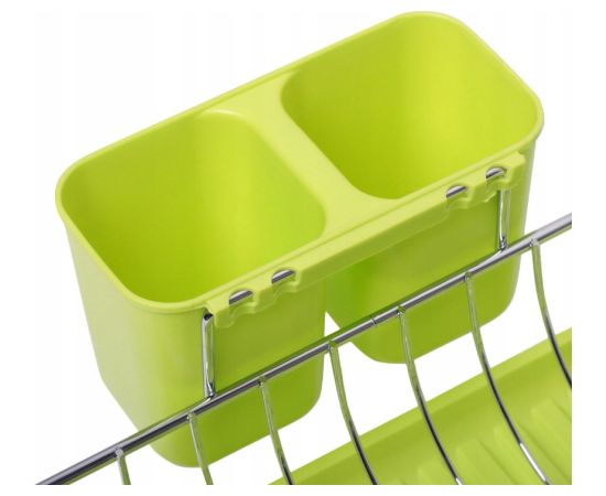 Сушилка для посуды 49 × 32 × 12,5 см (зелёная), 0761A, KAMILLE Citi trauki