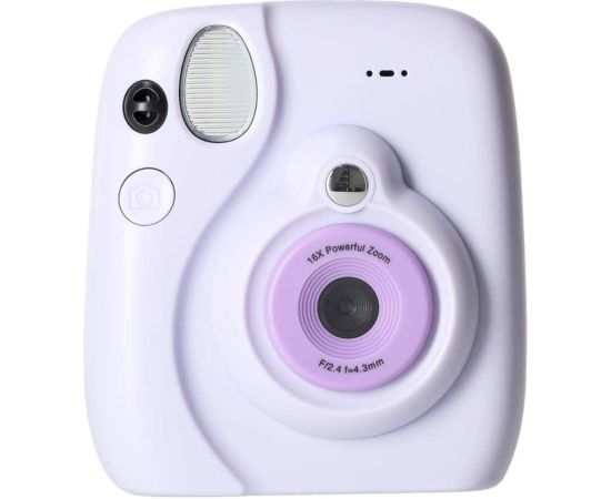 RoGer Digitālais instant fotoaparāts 128GB Violets Mašīnas un piederumi