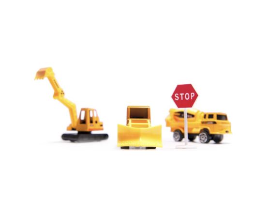 RoGer Transportera lidmašīna ar 3 celtniecības transportlīdzekļiem Mašīnas un piederumi