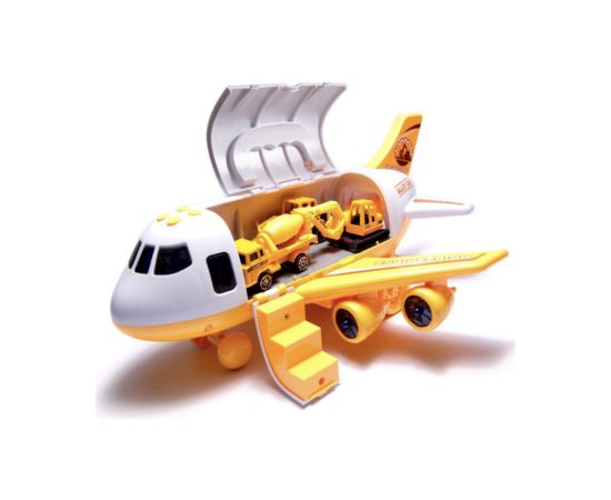 RoGer Transportera lidmašīna ar 3 celtniecības transportlīdzekļiem Mašīnas un piederumi