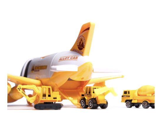 RoGer Transportera lidmašīna ar 3 celtniecības transportlīdzekļiem Mašīnas un piederumi