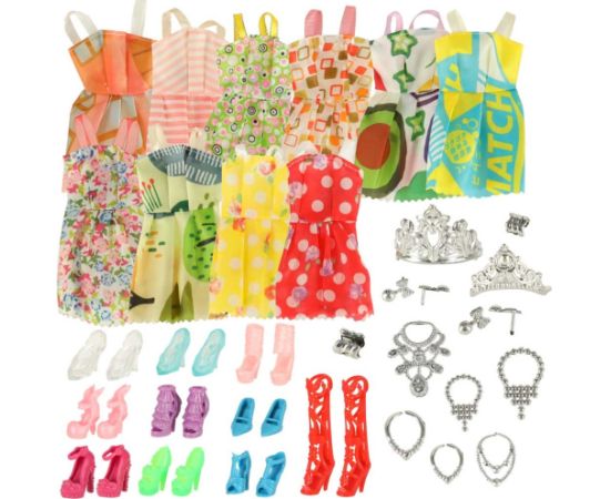 RoGer Leļļu apģērbu aksesuāru komplekts Lelles
