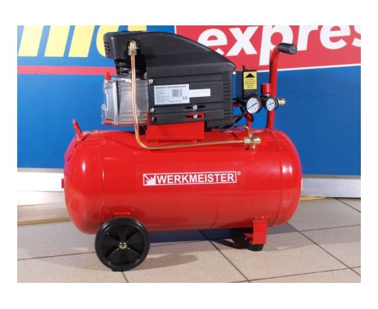 Kompresors WERKMEISTER ZFL50, 50l, gaisa ielūde 230l/min Kompresori