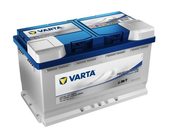 VARTA PROFESSIONAL DUAL PURPOSE EFB LED80 12V 80Ah 800A(EN) 315x175x190 0/1 EAN4016987164464 Akumulatori