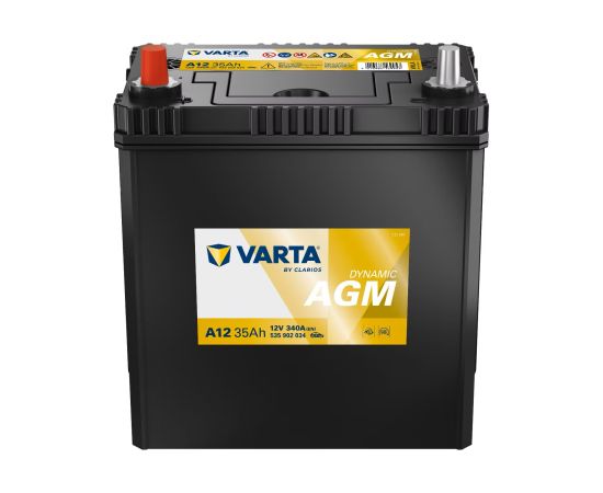 VARTA DYNAMIC AGM A12 12V 35Ah 340A(EN) 196x126x223 1/3 EAN4016987169957 Akumulatori