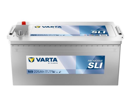 VARTA Promotive SLI N9 12V 225Ah 1150A (EN) 518x276x242 3/1 EAN4016987166253 Akumulatori
