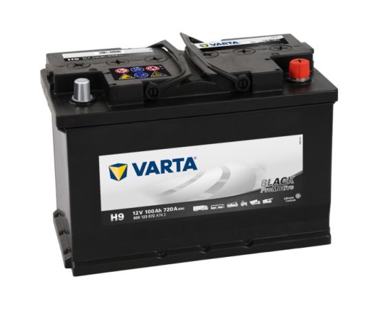 VARTA PROMOTIVE BLACK H9 12V 100Ah 720A (EN) 313x175x205 0/1 EAN4016987129029 Akumulatori