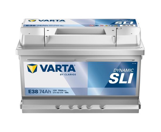 VARTA DYNAMIC SLI E38 12V 74Ah 750A (EN) 278x175x175 0/1 EAN4016987167410 Akumulatori