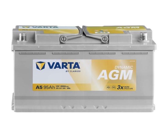 VARTA 95Ah 850A 12V B13 Dynamic AGM A5 Akumulators 353*175*190 -+ Akumulatori