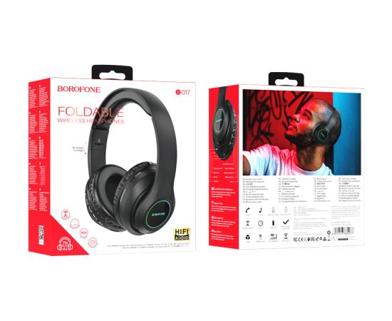 Borofone austiņas BO17 bluetooth melnas (bojāts iepakojums) Austiņas
