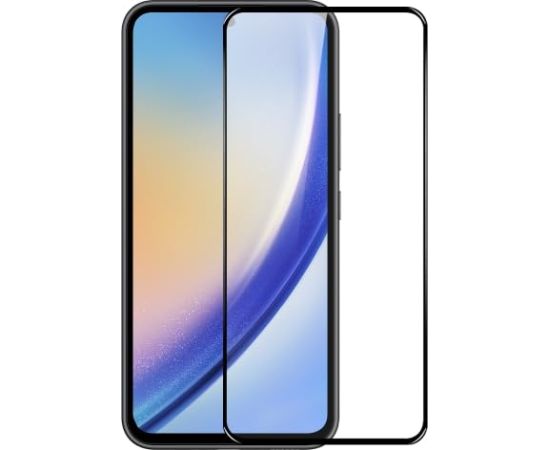 Fusion full glue 5D aizsargstikls pilnam ekrānam Samsung S731 Galaxy S25 FE melns Ekrānu aizsardzība