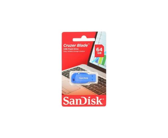 MEMORY DRIVE FLASH USB2 64GB/SDCZ50C-064G-B35BE SANDISK USB карты памяти (Flash)
