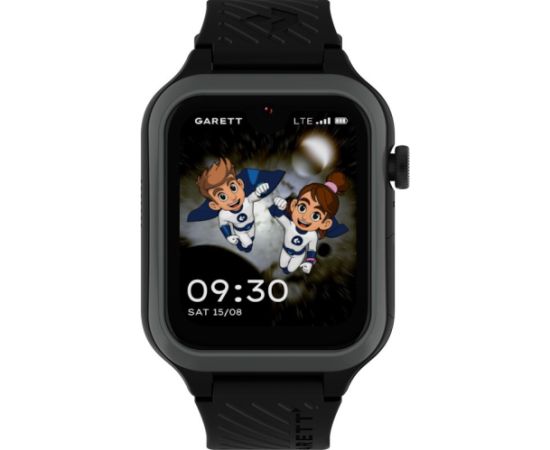Išmanusis laikrodis  vaikams su lietuvišku meniu Garett Kids Essa 2 AI 4G Black Rokas pulksteņi 