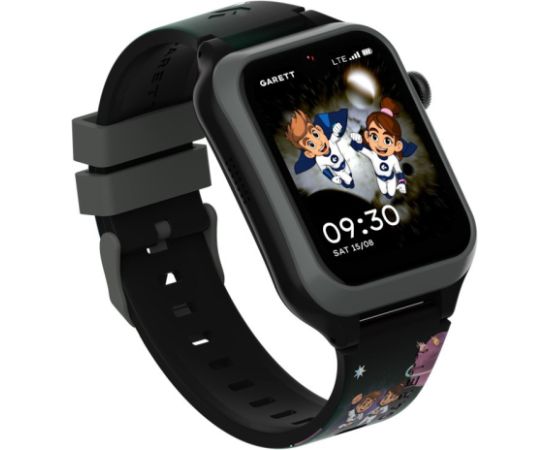 Išmanusis laikrodis  vaikams su lietuvišku meniu Garett Kids Essa 2 AI 4G Black Rokas pulksteņi 
