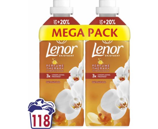 Lenor Gold Orchid & Vanilla veļas mīkstinātājs, 2x1.239ml - 80825994 Tīrīšanas un Ķīmiskie līdzekļi