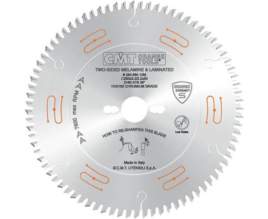 Griešanas disks kokam CMT 283; 300x3,2x30; Z96; 2° Zāģripas