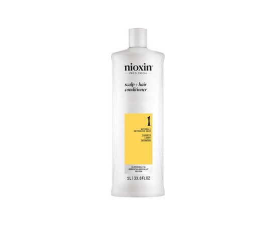 Nioxin System 1 Scalp + Hair Conditioner - Kondicionér pro přírodní vlasy se sklonem k padání 1000ml Smaržas - NESAKĀRTOTS