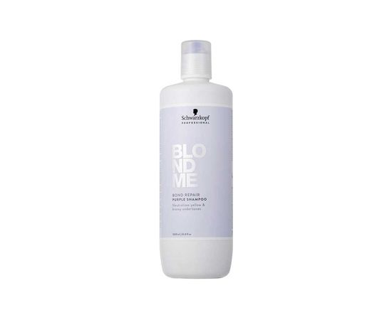 Schwarzkopf BlondMe Bond Repair Purple Shampoo - Tónovací šampon pro neutralizaci žlutých tónů 1000ml Духи и косметика