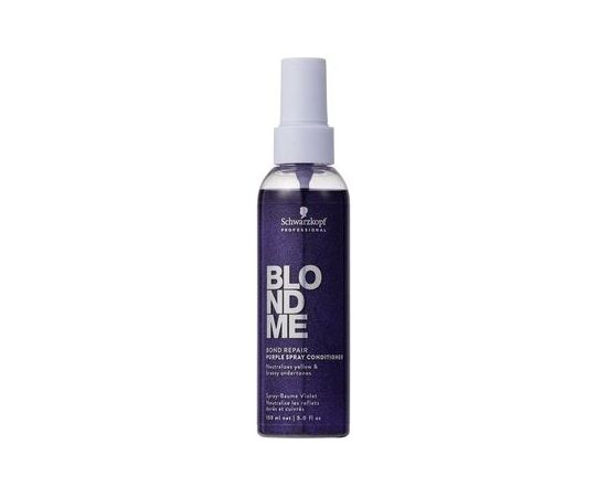 Schwarzkopf BlondMe Bond Repair Purple Spray Conditioner - Bezoplachový kondicionér pro blond vlasy 150ml Духи и косметика