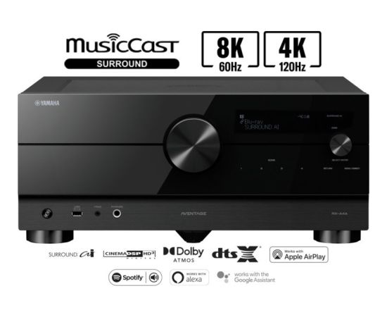Yamaha Yamaha RX-A4A Czarny - amplituner 7.2 do kina domowego Salon Wrocław Усилители / A/V ресиверы