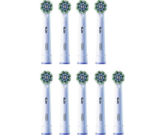 Oral-b ORAL‑B Pro CrossAction Zobu Birstu Uzgaļi Balts 9 gab. Elektriskās zobu birstes