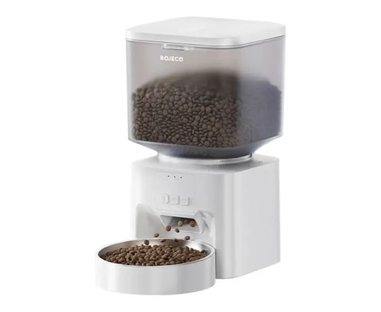 Rojeco 4.5L Automatic Pet Feeder WiFi Версия Белый Viedās iekārtas un piederumi
