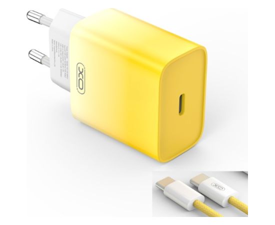 XO CE18 PD Tīkla Lādētājs 30W ar USB-C - Lightning Vads 1m Telefonu lādētāji 220v