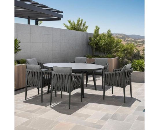 Krēsls BRISTOL 61,5x62,5xH77cm, pelēks Dārza galdi