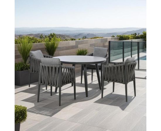 Krēsls BRISTOL 61,5x62,5xH77cm, pelēks Dārza galdi