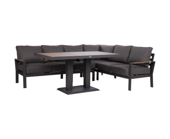 Garden furniture set RIO corner sofa and table, dark grey Новинки Для дома и сада 