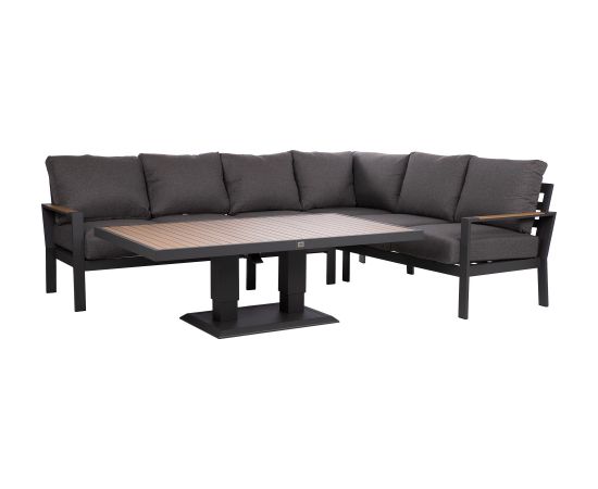 Garden furniture set RIO corner sofa and table, dark grey Новинки Для дома и сада 