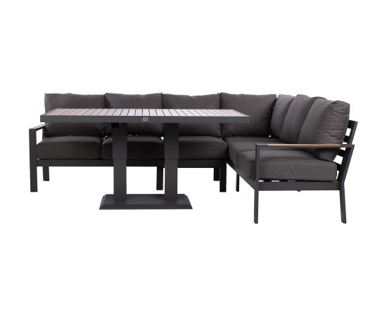 Garden furniture set RIO corner sofa and table, dark grey Новинки Для дома и сада 
