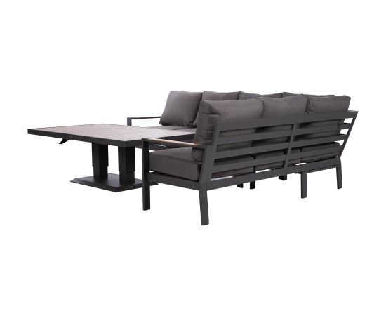 Garden furniture set RIO corner sofa and table, dark grey Новинки Для дома и сада 