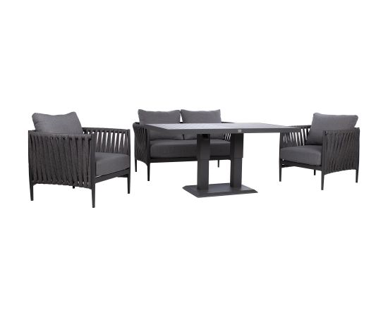 Garden furniture set BRISTOL table, sofa and 2 chairs, grey Новинки Для дома и сада 