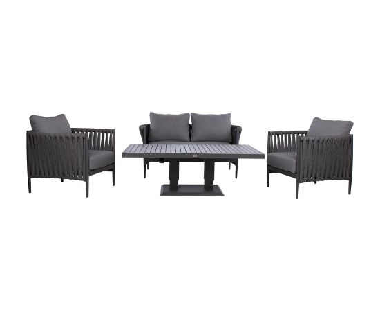 Garden furniture set BRISTOL table, sofa and 2 chairs, grey Новинки Для дома и сада 